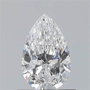 Picture of Natural Diamond 0.60 Carats, Pear with  Cut, D Color, VS2 Clarity and Certified by GIA