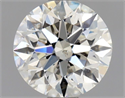 Natural Diamond 0.90 Carats, Round with Excellent Cut, I Color, SI2 Clarity and Certified by GIA