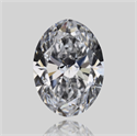 Natural Diamond 0.52 Carats, Oval with  Cut, D Color, VVS1 Clarity and Certified by GIA