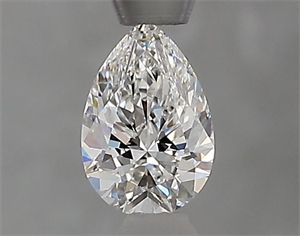 Foto Diamante Natural 0.40 quilates, De pera , Color E, claridad VVS2 y certificado GIA de