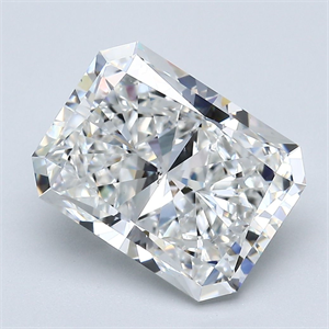 Picture of Natural Diamond 5.02 Carats, Radiant with  Cut, F Color, VS2 Clarity and Certified by GIA