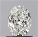 Natural Diamond 0.60 Carats, Oval with  Cut, H Color, VS2 Clarity and Certified by GIA