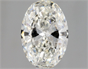 Natural Diamond 0.70 Carats, Oval with  Cut, H Color, VS2 Clarity and Certified by GIA