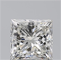 Natural Diamond 1.09 Carats, Princess with  Cut, J Color, VVS1 Clarity and Certified by GIA