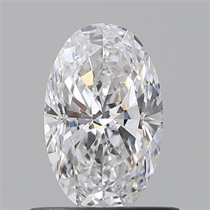 Picture of Natural Diamond 0.67 Carats, Oval with  Cut, D Color, SI2 Clarity and Certified by GIA