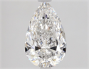 Diamante Natural 1.50 quilates, De pera , Color E, claridad SI2 y certificado GIA