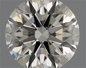 Picture of Natural Diamond 0.42 Carats, Round with Excellent Cut, I Color, VS1 Clarity and Certified by GIA
