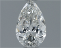 Diamante Natural 0.56 quilates, De pera , Color H, claridad SI1 y certificado GIA
