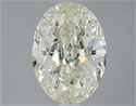 Natural Diamond 2.01 Carats, Oval with  Cut, J Color, SI1 Clarity and Certified by IGI