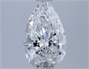 Natural Diamond 0.55 Carats, Pear with  Cut, D Color, VVS2 Clarity and Certified by GIA
