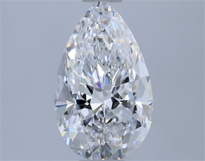 Picture of Natural Diamond 0.55 Carats, Pear with  Cut, D Color, VVS2 Clarity and Certified by GIA