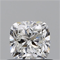 Diamante Natural 0.61 quilates, Del cojín , Color F, claridad SI1 y certificado GIA