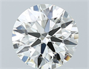 Natural Diamond 1.02 Carats, Round with Excellent Cut, J Color, IF Clarity and Certified by GIA