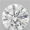 Lab Grown Diamond 0.72 Carats, Round with Ideal Cut, D Color, VS1 Clarity and Certified by IGI