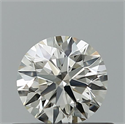 Natural Diamond 0.40 Carats, Round with Excellent Cut, H Color, VVS1 Clarity and Certified by IGI