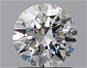 Natural Diamond 1.01 Carats, Round with Excellent Cut, H Color, I1 Clarity and Certified by IGI