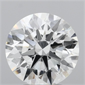 Lab Grown Diamond 3.05 Carats, Round with Ideal Cut, E Color, VVS1 Clarity and Certified by IGI