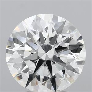 Picture of Lab Grown Diamond 3.05 Carats, Round with Ideal Cut, E Color, VVS1 Clarity and Certified by IGI