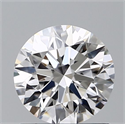 Lab Grown Diamond 1.04 Carats, Round with Ideal Cut, D Color, VVS2 Clarity and Certified by IGI