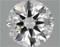 Natural Diamond 0.83 Carats, Round with Excellent Cut, H Color, VVS1 Clarity and Certified by GIA