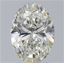 Natural Diamond 1.50 Carats, Oval with  Cut, J Color, VS1 Clarity and Certified by GIA