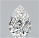 Diamante Natural 0.50 quilates, De pera , Color E, claridad VVS1 y certificado GIA