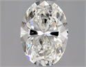 Natural Diamond 0.50 Carats, Oval with  Cut, G Color, VVS1 Clarity and Certified by GIA
