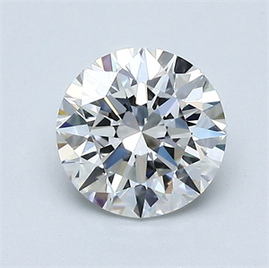 Picture of Natural Diamond 1.01 Carats, Round with Excellent Cut, H Color, VVS2 Clarity and Certified by GIA