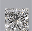Natural Diamond 0.70 Carats, Princess with  Cut, E Color, VS2 Clarity and Certified by GIA