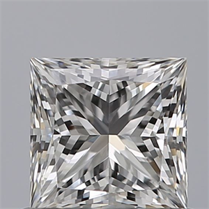Picture of Natural Diamond 0.70 Carats, Princess with  Cut, E Color, VS2 Clarity and Certified by GIA