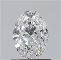 Natural Diamond 0.70 Carats, Oval with  Cut, D Color, VS1 Clarity and Certified by GIA