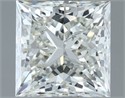 Natural Diamond 1.50 Carats, Princess with  Cut, H Color, VS2 Clarity and Certified by IGI