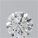Natural Diamond 0.52 Carats, Round with Excellent Cut, J Color, VVS1 Clarity and Certified by GIA