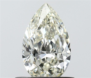 Picture of Natural Diamond 0.50 Carats, Pear with  Cut, J Color, IF Clarity and Certified by IGI