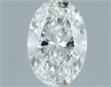 Natural Diamond 1.08 Carats, Oval with  Cut, H Color, VVS2 Clarity and Certified by IGI
