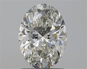 Foto Diamante Natural 1.50 quilates, Ovalado , Color G, claridad SI2 y certificado GIA de
