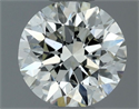 Natural Diamond 0.50 Carats, Round with Very Good Cut, J Color, SI1 Clarity and Certified by IGI