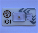 Natural Diamond 0.76 Carats, Round with Excellent Cut, L Color, SI1 Clarity and Certified by IGI