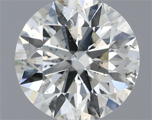 Picture of Natural Diamond 0.50 Carats, Round with Excellent Cut, I Color, SI2 Clarity and Certified by IGI