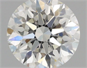 Natural Diamond 0.70 Carats, Round with Very Good Cut, I Color, VVS2 Clarity and Certified by GIA