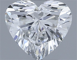 Picture of Natural Diamond 0.30 Carats, Heart with  Cut, E Color, IF Clarity and Certified by GIA