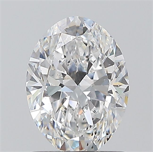 Picture of Natural Diamond 1.01 Carats, Oval with  Cut, D Color, SI1 Clarity and Certified by GIA