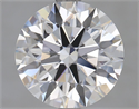 Lab Grown Diamond 2.81 Carats, Round with Ideal Cut, D Color, FL Clarity and Certified by IGI