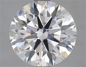 Picture of Lab Grown Diamond 2.81 Carats, Round with Ideal Cut, D Color, FL Clarity and Certified by IGI