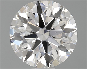 Picture of Lab Grown Diamond 1.10 Carats, Round with Excellent Cut, D Color, VS2 Clarity and Certified by GIA