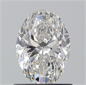Diamante Natural 0.90 quilates, Ovalado , Color F, claridad SI1 y certificado GIA