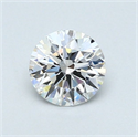 Diamante Natural 0.59 quilates, Redondo , Color D, claridad SI1 y certificado GIA