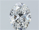 Natural Diamond 1.01 Carats, Oval with  Cut, F Color, SI2 Clarity and Certified by GIA