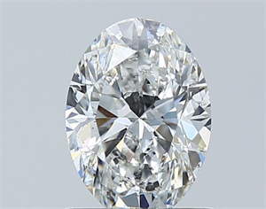 Picture of Natural Diamond 1.01 Carats, Oval with  Cut, F Color, SI2 Clarity and Certified by GIA