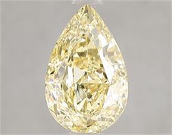Picture of Lab Grown Diamond 2.06 Carats, Pear with  Cut, Fancy Intense Yellow Color, VS2 Clarity and Certified by IGI